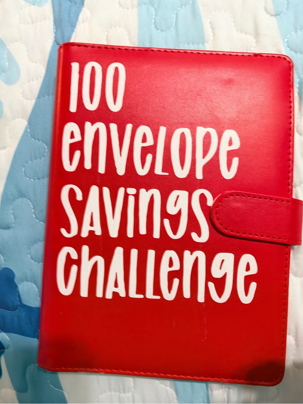 Red 100 Envelope Savings Challenge Wallet - Blank Brand